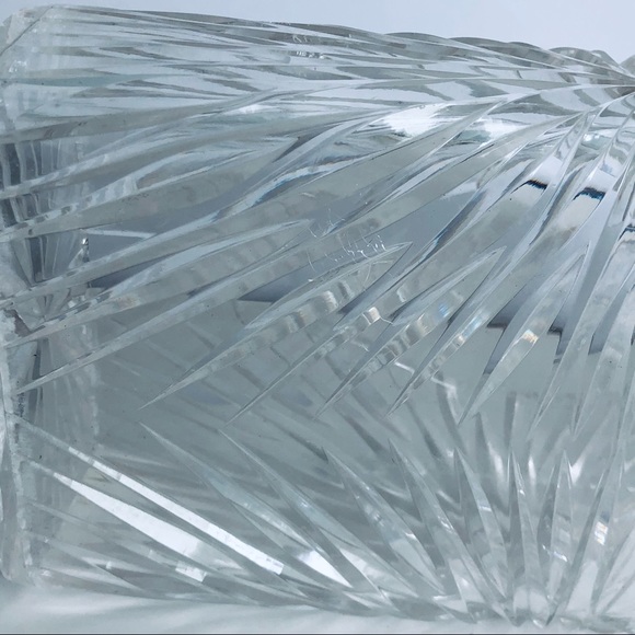 Rare 1950s Wilardy Lucite Tissue Box Clear Cut Carvings Design - Picture 6 of 11